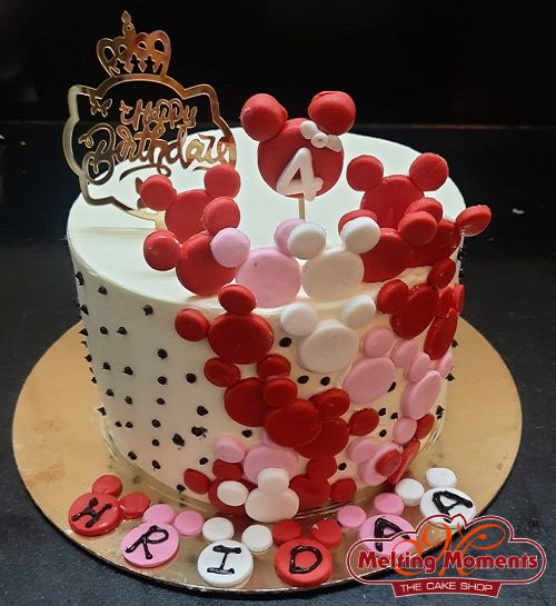 Birthday Mickey Theme Cake