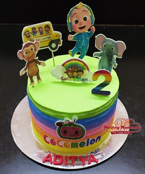 Cocomelon Family Theme Cake