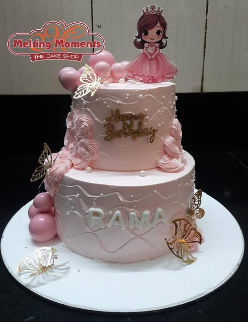 Doll Theme Two Tier Cake