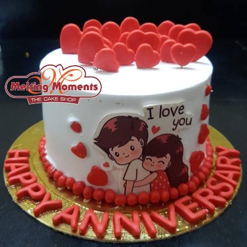 Lovable Anniversary Cake 