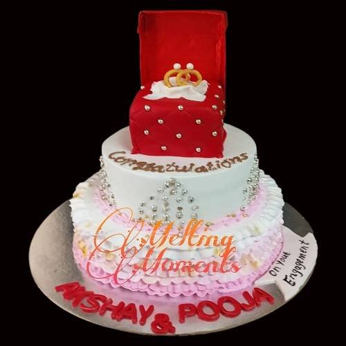 Engagement Two Tier Cake