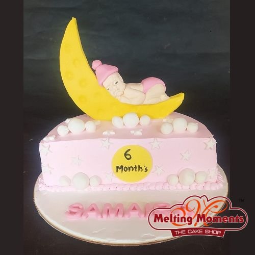 Baby 6 Month Birthday Cake