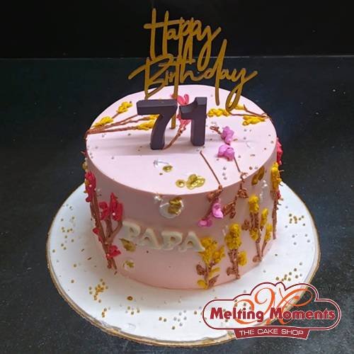 Happy Birthday Fondant Cake