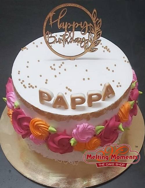 Floral Design Birthday Cake