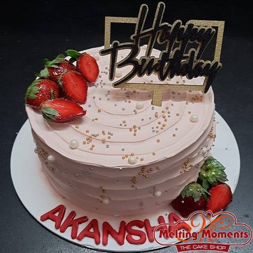 Strawberry Birthday Cake