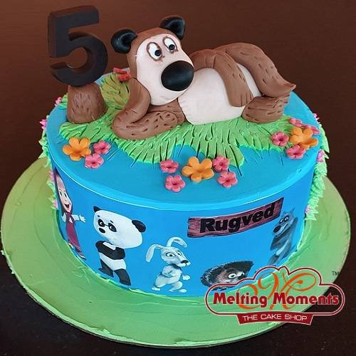 Animals Theme Cake