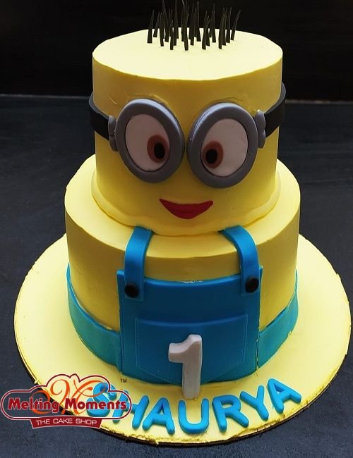 Emoji Two Tier Theme Cake