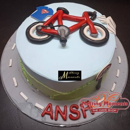 Kids Cycle Theme Cake