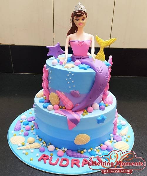 Kids Jal Pari Theme Cake