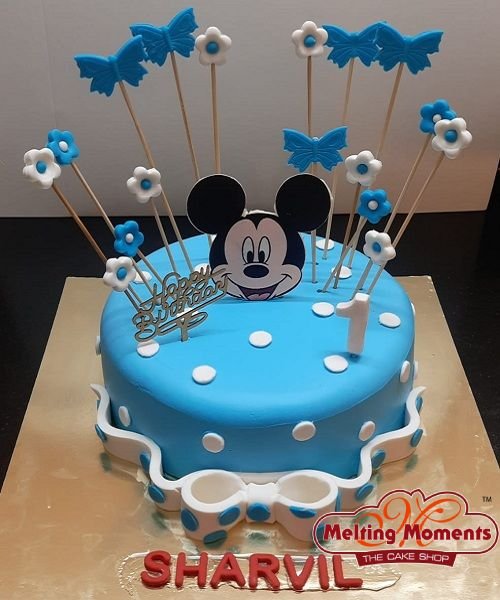 Mickey Mouse Theme Cake