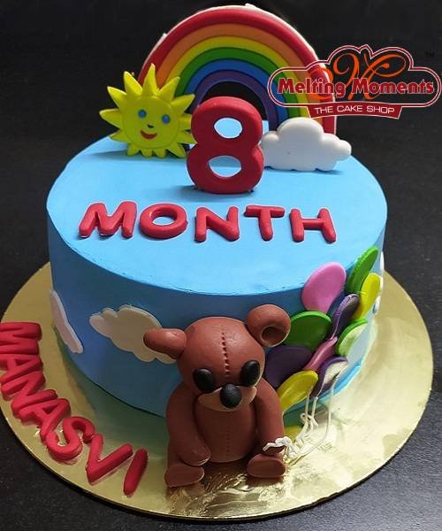 Rainbow Customized Theme Cake