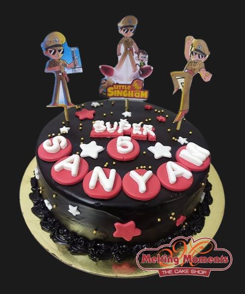 Singham Theme Cake
