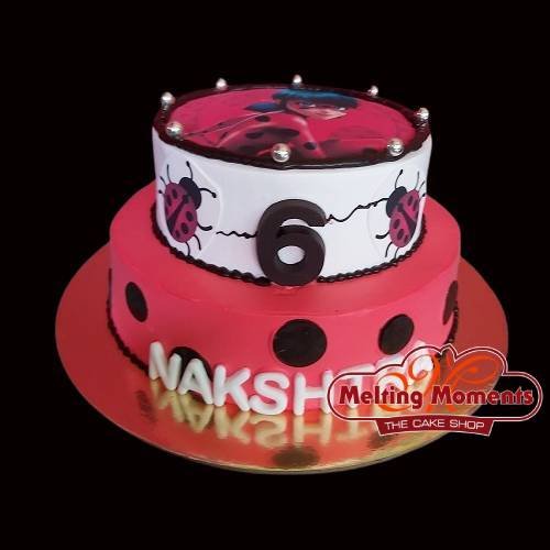 Two Tier Customized Birthday Cake